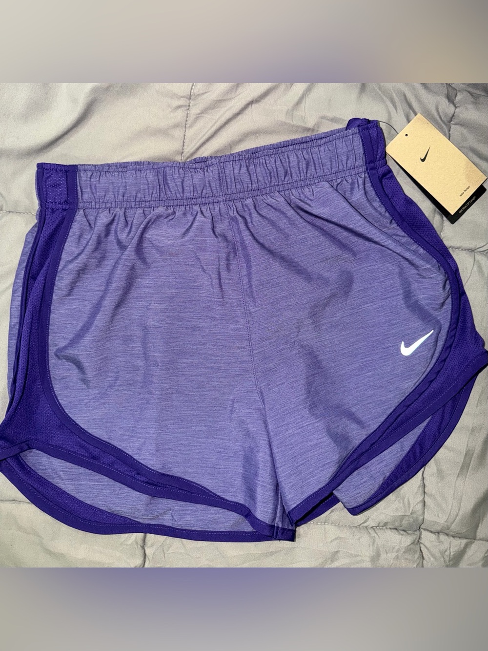 Nike Purple Women's Running Shorts with Contrast Trim S